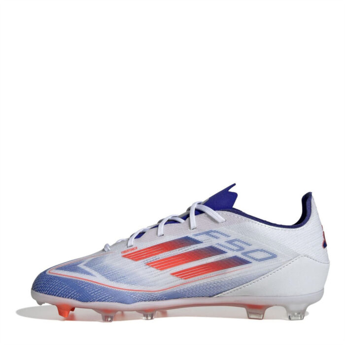 adidas F50 Junior Firm Ground Football Boots – White/Red/Blue – view 8