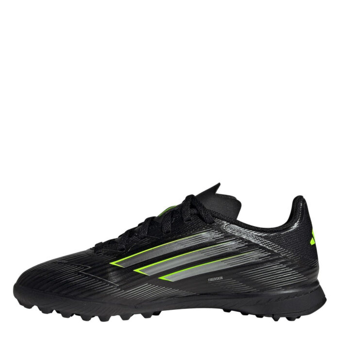 adidas F50 Messi Junior Turf Football Boots – Black/Lemon – view 2