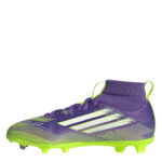 adidas F50 Junior Firm Ground Football Boots – Purple/White – view 2