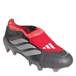 adidas Predator Firm Ground Football Boots – Grey/Red – view 3