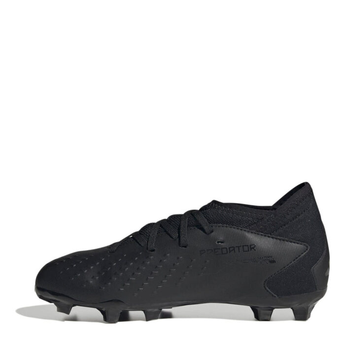 adidas Predator Edge.3 Junior Firm Ground Football Boots – Black/Black – view 2