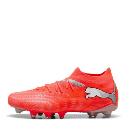 Puma Future 9 Firm Ground Football Boots – Red/Silver – view 2