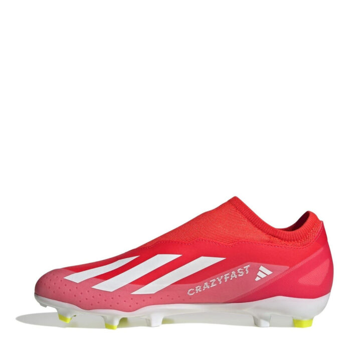 adidas X Crazyfast Firm Ground Football Boots – Red/Wht/Yellow – view 2