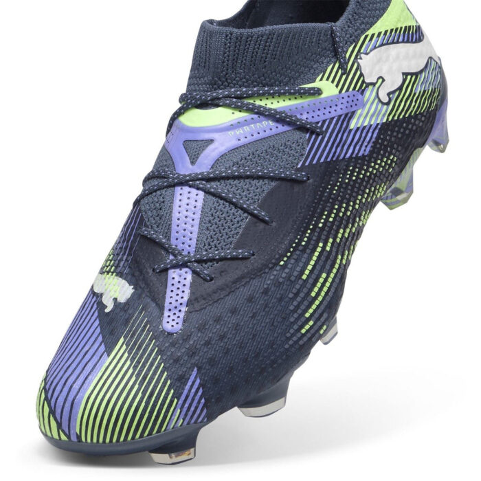 Puma Future 7 Firm Ground Football Boots – Grey/White/Grn - Image 6