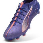 Puma Womens Ultra 5 Firm Ground Football Boots – Purple/Wht/Org – view 6