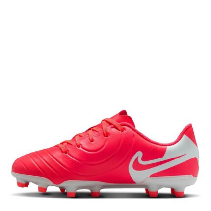 Nike Tiempo Legend 10 Junior Firm Ground Football Boots – Red/White – view 2