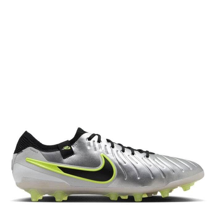 Nike Tiempo Legend 10 Artificial Ground Football Boots – Silver/Volt – view 7