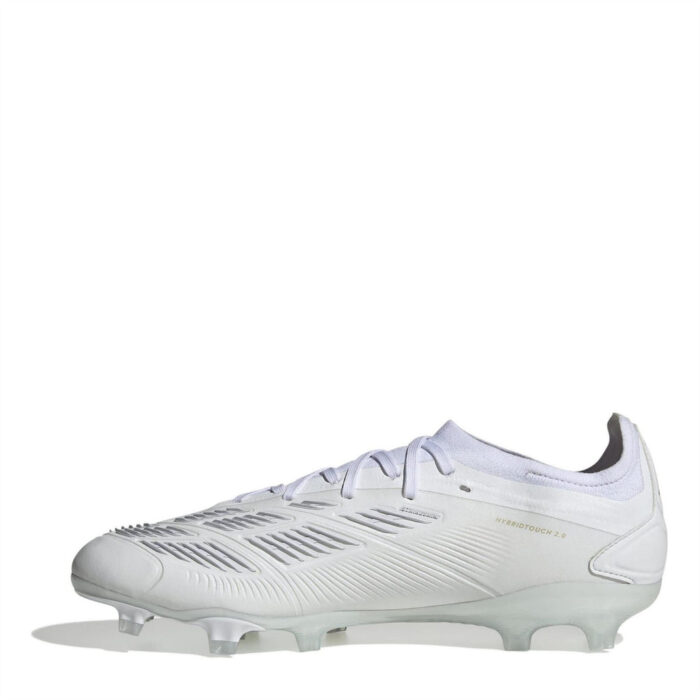 adidas Predator 24 Firm Ground Football Boots – White/Gold Met – view 2