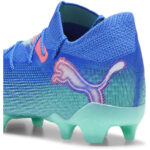 Puma Womens Future 7 Firm Ground Football Boots – Blue/Wht/Green – view 5