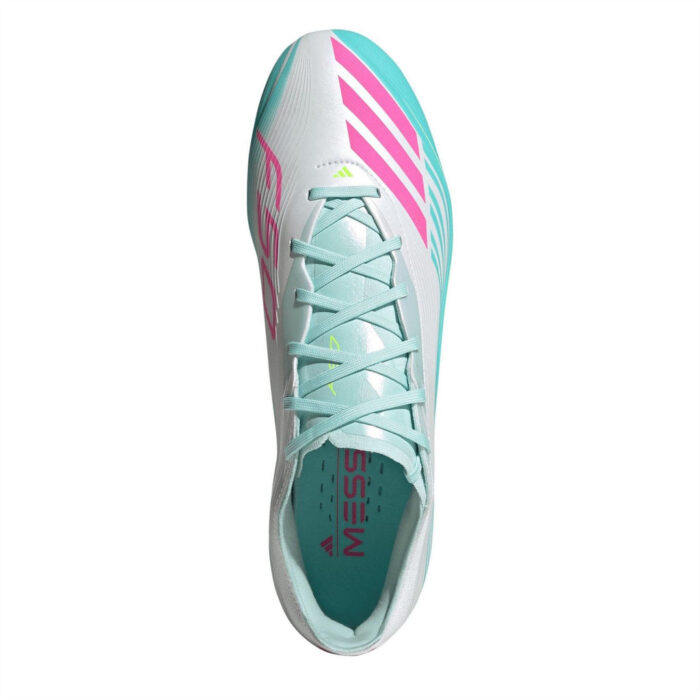 adidas F50 Firm Ground Football Boots – Wht/Pink/Blue – view 5
