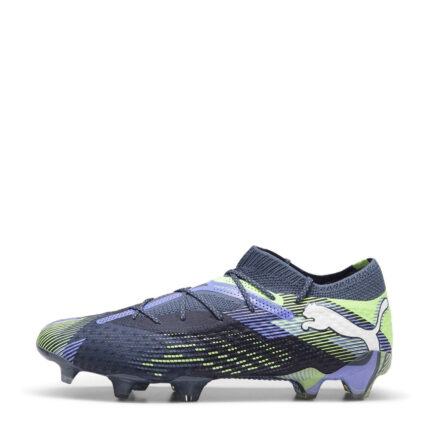 Puma Future 7 Firm Ground Football Boots – Grey/White/Grn – view 2