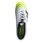 adidas Predator Firm Ground Football Boots – White/Blk/Lemon – view 5