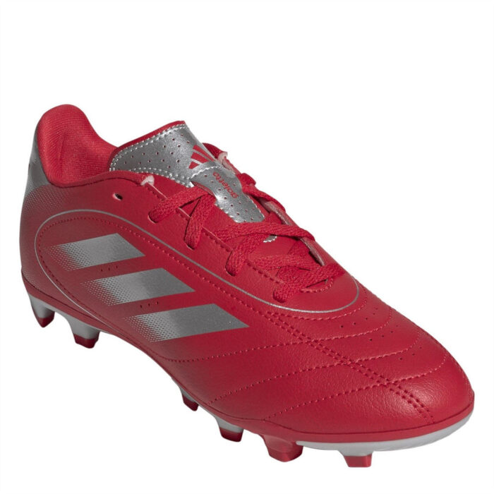 adidas Goletto Viii Junior Firm Ground Football Boots – Red/Silver – view 3