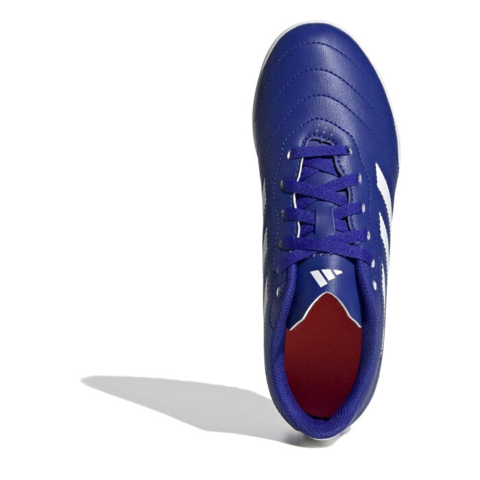 adidas Goletto Junior Turf Football Boots – Blue/Wht/Red – view 5
