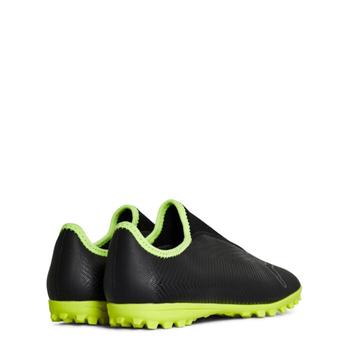 Puma Finesse Junior Turf Football Boots – Black/FluYellow – view 5