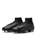 Nike Zoom Mercurial Superfly 10 Firm Ground Football Boots – Black/Green – view 4