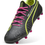 Puma King Firm Ground Football Boots – Black/Lime/Pink - Image 6