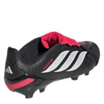adidas Predator Fold Over Tongue Junior Firm Ground Football Boots – Black/Red – view 4