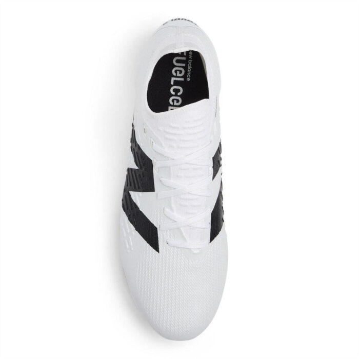 New Balance Tekela V4+ Firm Ground Football Boots – White/Black – view 3