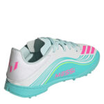 adidas F50 Messi Junior Turf Football Boots – Wht/Pink/Blue - Image 4
