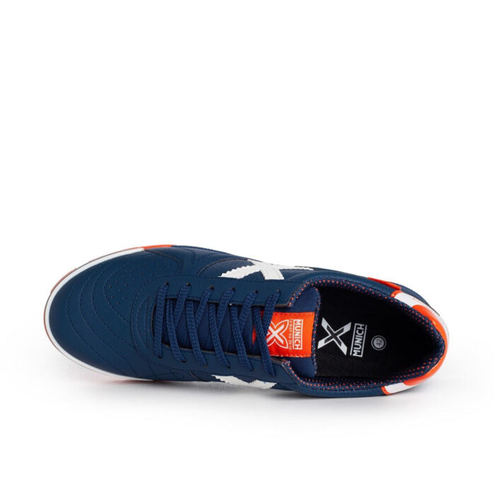 Munich G3 Profit Indoor Football Boots – Navy/Orange – view 3