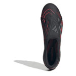 adidas Predator Firm Ground Football Boots – Black/Grey - Image 5
