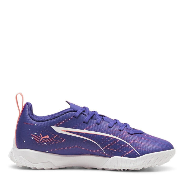 Puma Ultra 5 Junior Turf Football Boots – Purple/Wht/Org - Image 4