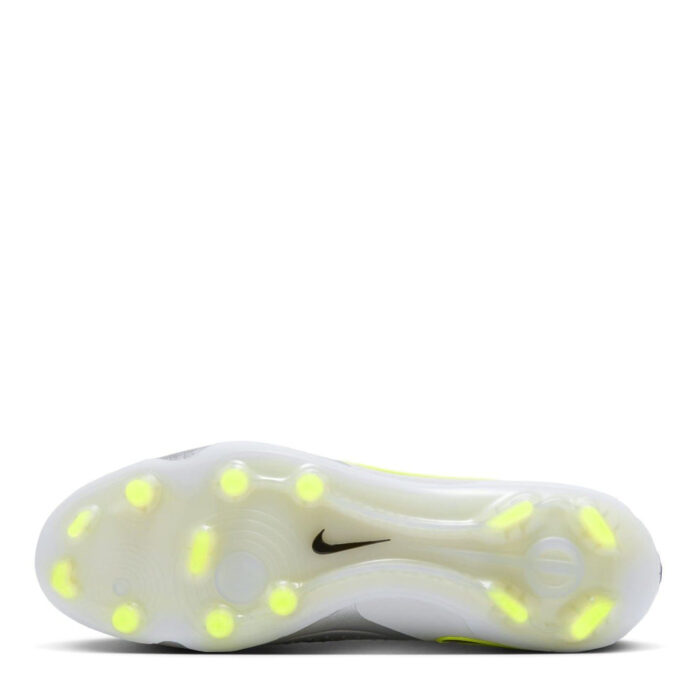 Nike Tiempo Legend 10 Firm Ground Football Boots – Silver/Volt - Image 3