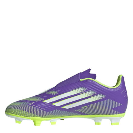 adidas F50 Junior Firm Ground Football Boots – Purple/White – view 2