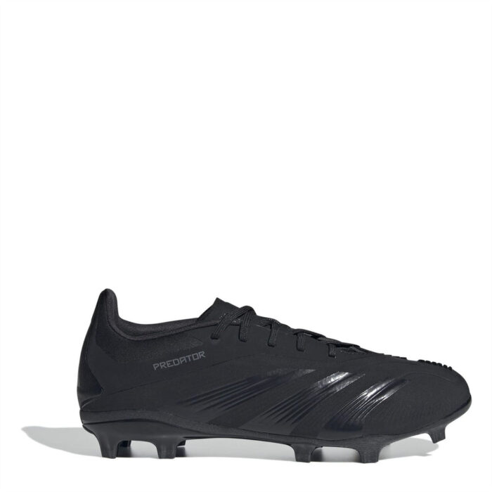 adidas Predator 24 Junior Firm Ground Football Boots – Black/Grey – view 7