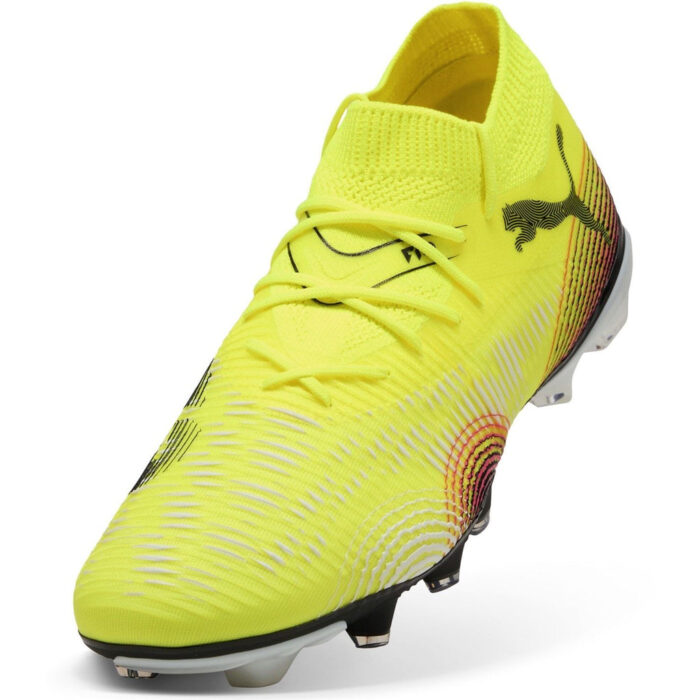 Puma Future 8 Firm Ground Football Boots – Yellow/Black - Image 6