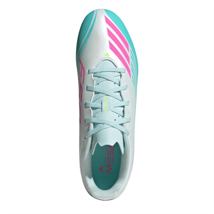 adidas F50 Messi Firm Ground Football Boots – Wht/Pink/Blue – view 5