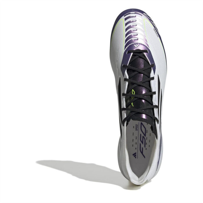adidas F50 Firm Ground Football Boots – White/Purple – view 5