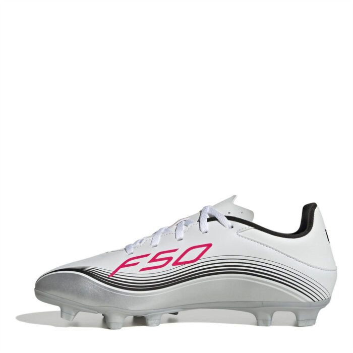 adidas F50 Messi Firm Ground Football Boots – White/Red – view 2
