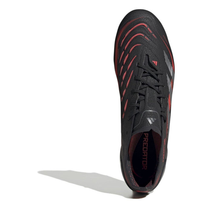 adidas Predator Soft Ground Football Boots – Black/Grey - Image 5