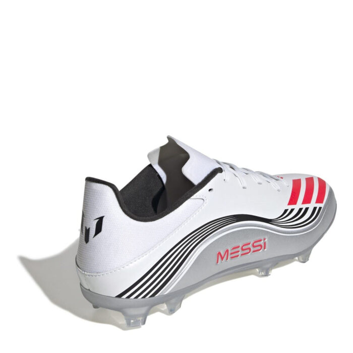 adidas F50 Firm Ground Football Boots – White/Red - Image 4
