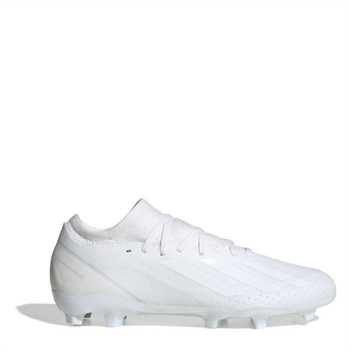adidas X Crazyfast Firm Ground Football Boots – White/White – view 7
