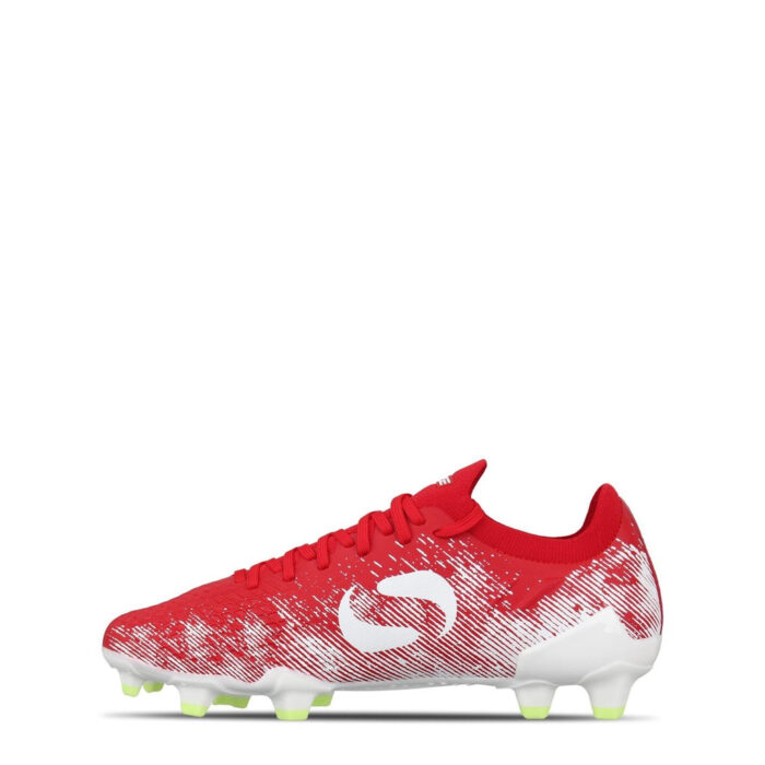 Sondico Blaze Junior Firm Ground Football Boots – Red/White – view 2