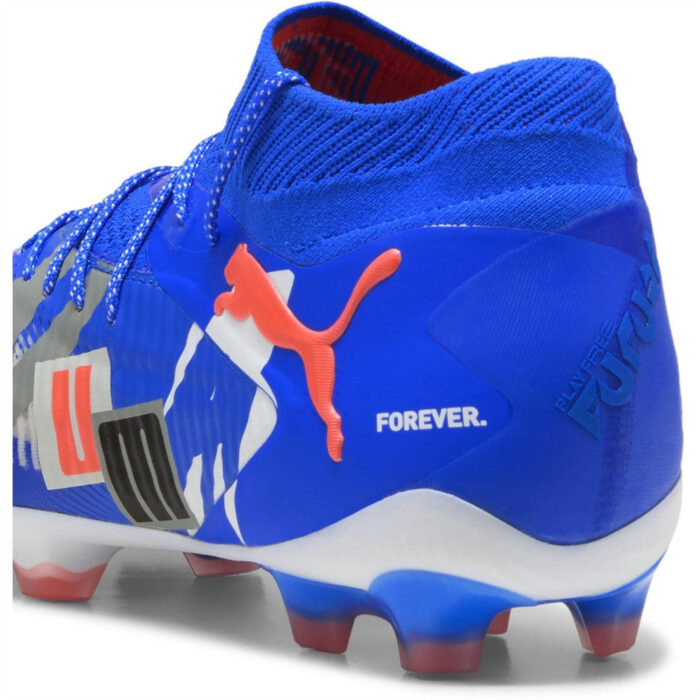 Puma Future 8 Firm Ground Football Boots – White/Blue – view 5