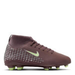 Nike Mercurial Superfly 10 Junior Firm Ground Football Boots – Plum/Silver