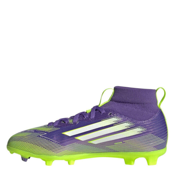 adidas F50 Junior Multi-Ground Football Boots – Purple/White - Image 2