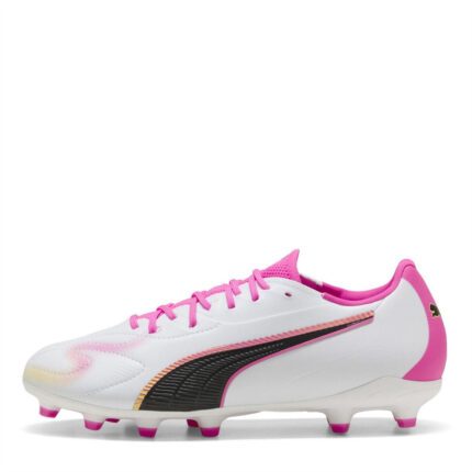 Puma King Junior Firm Ground Football Boots – Poison Pink – view 2