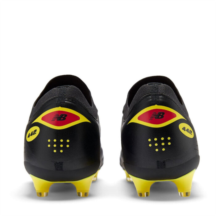 New Balance Firm Ground Football Boots – Black/Yellow – view 4