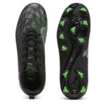 Puma Future 8 Junior Firm Ground Football Boots – Black/Green – view 3