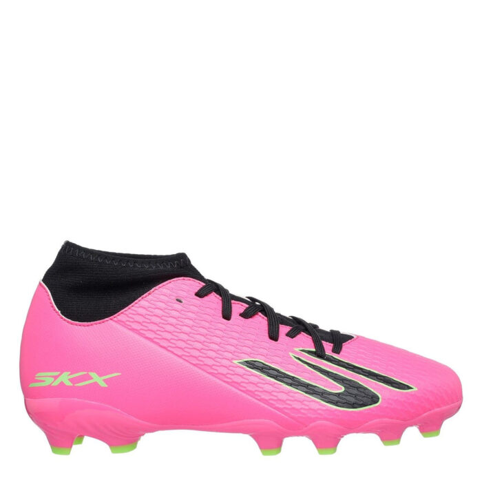 Skechers Skx.2 Junior Firm Ground Football Boots – Pink/Black - Image 3