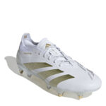 adidas Predator 24 Soft Ground Football Boots – White/Gold/Wht – view 3