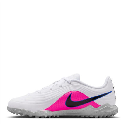 Nike Tiempo Junior Turf Football Boots – Blue/Wht/Pink – view 2