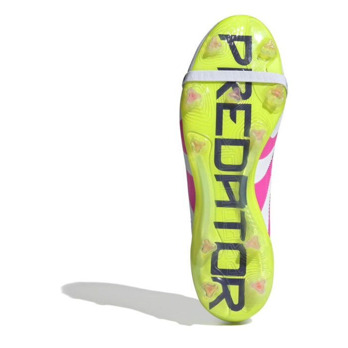 adidas Predator Firm Ground Football Boots – White/Pink – view 6
