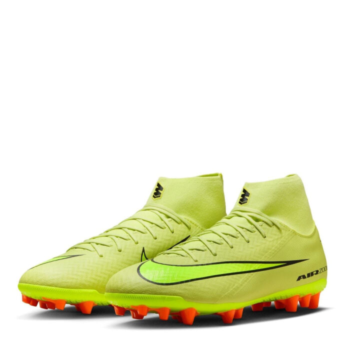 Nike Mercurial Superfly 10 Artificial Ground Football Boots – Volt/Crimson - Image 4
