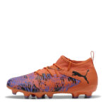Puma Future 8 Junior Firm Ground Football Boots – Orange/Black – view 2